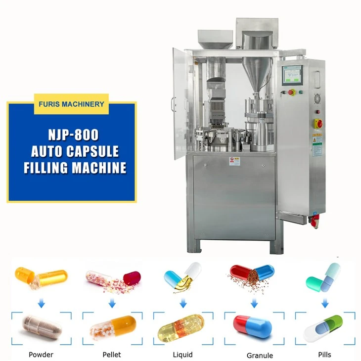 Fabricante de máquina de enchimento de cápsulas NJP-800 na China